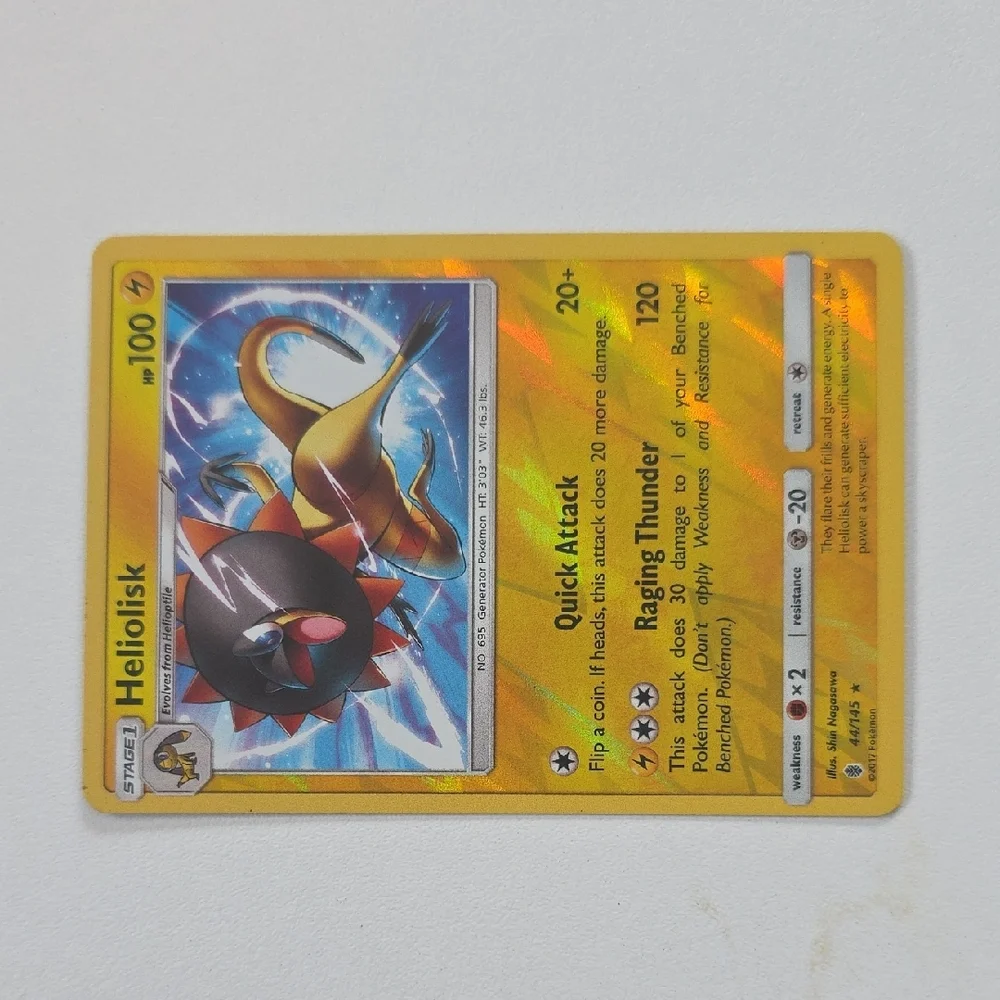 Pokemon Helioptile And Heliolisk Trading Cards